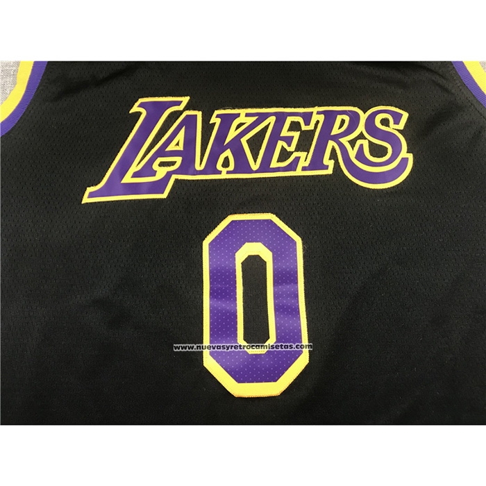 Maglia Los Angeles Lakers Russell Westbrook #0 Statement 2021-22 Nero